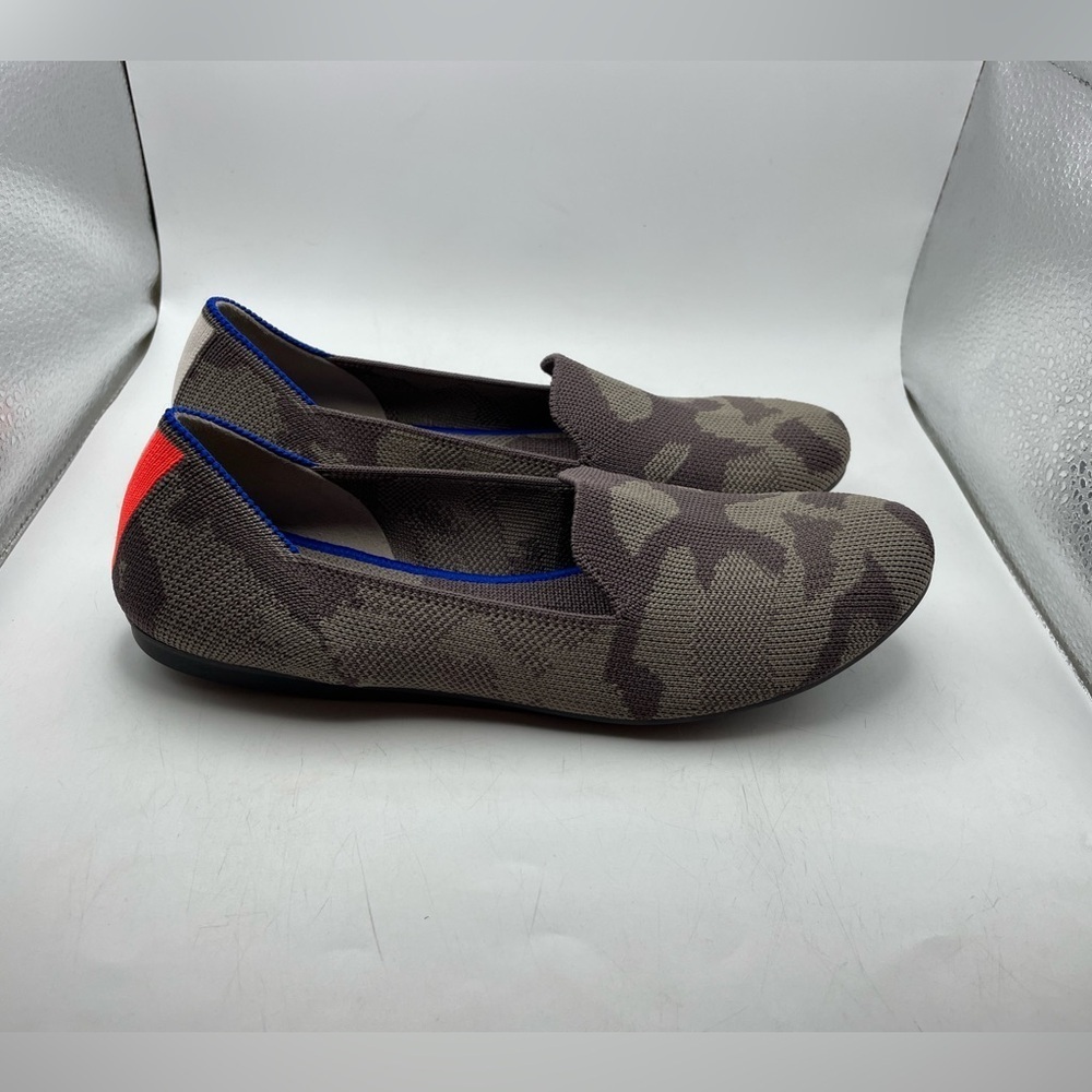 Rothy's The Loafer womens gray Camouflage Slip-On Flats size 7 - Picture 2 of 9